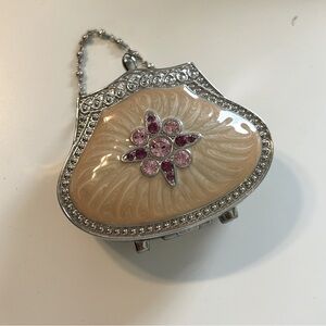 PARTY LITE - Jeweled Purse Tea Light Holder with Mirror